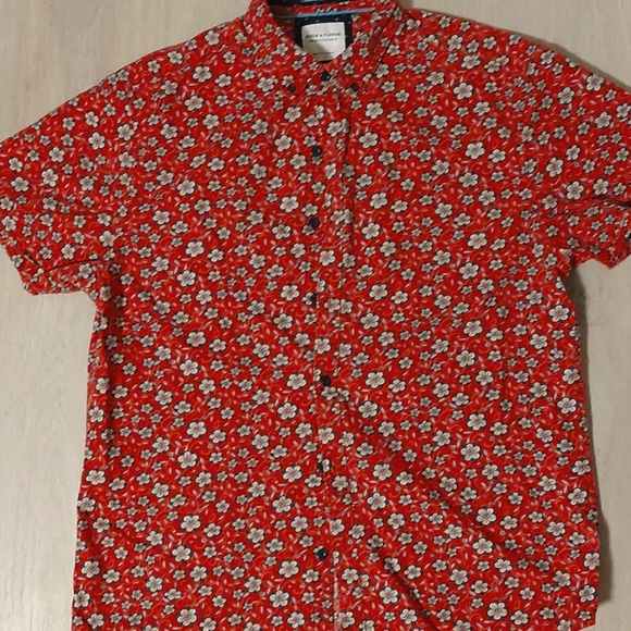 Demin and Flower, medium flowered casual shirt - Picture 1 of 2